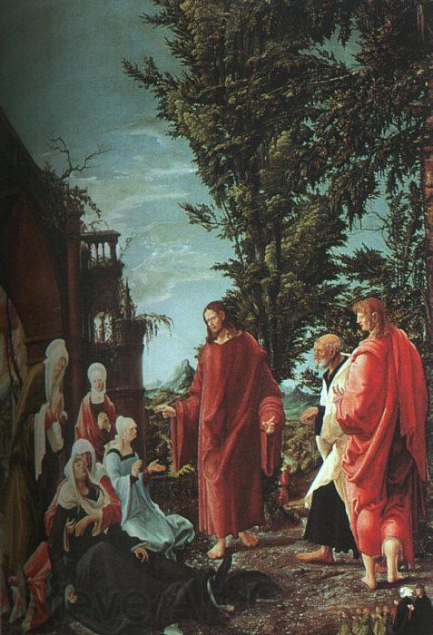 Albrecht Altdorfer Christ Taking Leave of His Mother France oil painting art